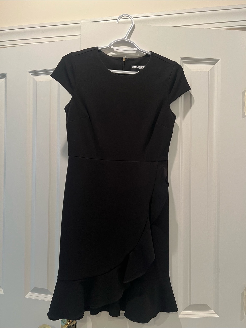 Karl Lagerfeld Ruffle Hem Dress